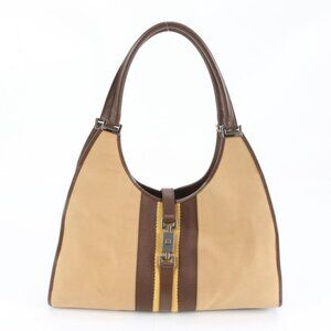 Gucci Jackie Sherry Leather Canvas